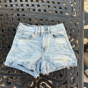 American Eagle Light Wash Denim Shorts
